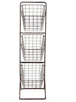 Habitat 3 Tier Antique Finish Vegetable Stand -Habitat 9185885 R Z002A