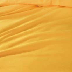 Habitat Stonewashed Cotton Plain Mustard Bedding Set -Double -Habitat 9189252 R Z003C