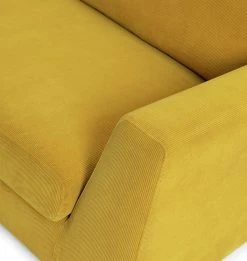 Habitat Brixley Fabric 3 Seater Sofa - Yellow -Habitat 9191336 R Z006A