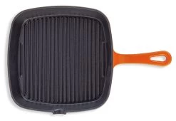 Habitat 23cm Cast Iron Griddle Pan - Orange -Habitat 9192500 R Z005A