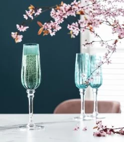 Habitat Japonica Set Of 4 Prosecco Glasses -Habitat 9196094 R Z001C