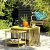 Habitat Ipanema Metal Garden Coffee Table - Yellow -Habitat 9197495 R Z001A