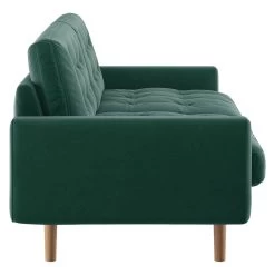 Habitat Fenner Velvet 2 Seater Sofa - Emerald -Habitat 9199541 R Z004A