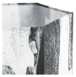 Habitat Whiteleaf Printed Column Floor Lamp - Black & White -Habitat 9201910 R Z002A