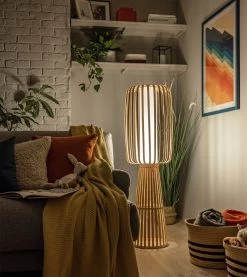 Habitat Achille Japonica Floor Lamp - Ash -Habitat 9202270 R Z001C