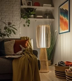 Habitat Achille Japonica Floor Lamp - Ash -Habitat 9202270 R Z003C