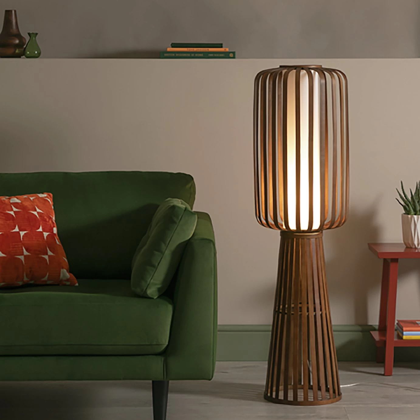 Habitat Achille Floor Lamp - Walnut 4 Habitat Achille Floor Lamp - Walnut - Image 2