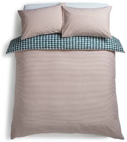 Habitat Cotton Scallop Teal Reversible Bedding Set-Superking -Habitat 9207938 R Z004A