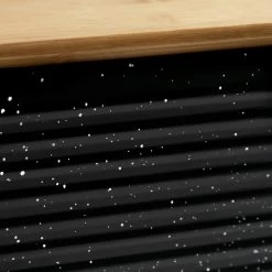 Habitat Set Of 5 Speckle Bamboo Storage - Black -Habitat 9208212 R Z004A