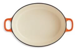 Habitat 4.7 Litre Cast Iron Oval Casserole Dish - Orange -Habitat 9212363 R Z002A