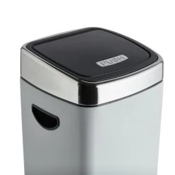 Habitat 30 Litre Square Touch Top Bin - Gunmetal 11 Habitat 30 Litre Square Touch Top Bin - Gunmetal -Habitat 9212662 R Z004A