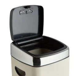 Habitat 30 Litre Square Touch Top Bin - Cream -Habitat 9212679 R Z003A
