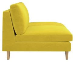 Habitat Teo Velvet 2 Seater Sofa - Yellow 14 Habitat Teo Velvet 2 Seater Sofa - Yellow -Habitat 9216840 R Z004A