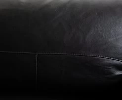 Habitat Milford Leather 4 Seater Sofa - Black -Habitat 9223163 R B001