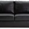 Habitat Milford Leather 4 Seater Sofa - Black -Habitat 9223163 R Z001A