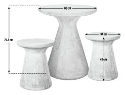 Habitat Milton 2 Seater Fibrestone Garden Bistro Set - Black -Habitat 9224430 R E001