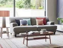 Habitat Askem Fabric 3 Seater Sofa - Grey -Habitat 9229019 R Z001C