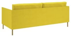 Habitat Hyde Velvet 3 Seater Sofa - Yellow -Habitat 9266292 R Z003A