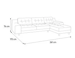 Habitat Hendricks Velvet Right Hand Corner Chaise Sofa-Green 12 Habitat Hendricks Velvet Right Hand Corner Chaise Sofa-Green -Habitat 9269165 R E001