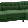 Habitat Hendricks Velvet Right Hand Corner Chaise Sofa-Green 1 Habitat Hendricks Velvet Right Hand Corner Chaise Sofa-Green -Habitat 9269165 R Z001A