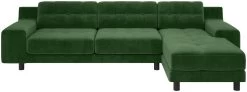 Habitat Hendricks Velvet Right Hand Corner Chaise Sofa-Green 14 Habitat Hendricks Velvet Right Hand Corner Chaise Sofa-Green -Habitat 9269165 R Z003A