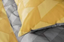 Habitat Industrial Geo Grey Reversible Bedding Set - Single -Habitat 9281318 R Z003A