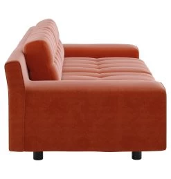 Habitat Hendricks Velvet 3 Seater Sofa - Orange -Habitat 9299166 R Z004A