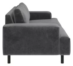 Habitat Julien Velvet 3 Seater Sofa - Grey -Habitat 9301542 R Z004A
