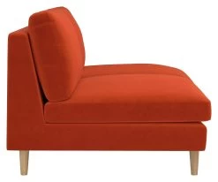 Habitat Teo Velvet 2 Seater Sofa - Orange 14 Habitat Teo Velvet 2 Seater Sofa - Orange -Habitat 9303382 R Z004A