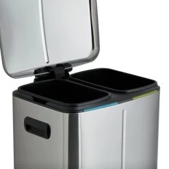 Habitat 40 Litre Recycling Bin - Stainless Steel 11 Habitat 40 Litre Recycling Bin - Stainless Steel -Habitat 9307498 R Z004A