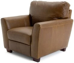 Habitat Milford Leather Armchair - Tan -Habitat 9308370 R Z002A