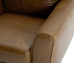 Habitat Milford Leather Armchair - Tan -Habitat 9308370 R Z006A
