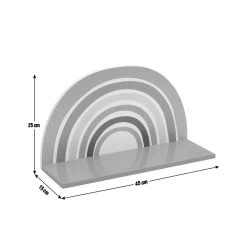 Habitat MDF Rainbow Wall Shelf - Multicoloured -Habitat 9310272 R Z001E
