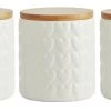 Habitat Set Of 3 Food Storage Heart Canisters -Habitat 9310519 R Z001A