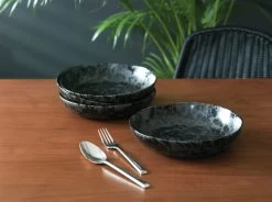 Habitat Preto 4 Piece Stoneware Pasta Bowls - Black 11 Habitat Preto 4 Piece Stoneware Pasta Bowls - Black -Habitat 9310791 R Z002C