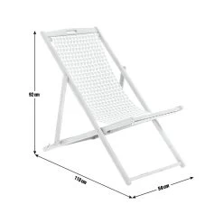 Habitat Folding Wooden Garden Deck Chair - Grey -Habitat 9311233 R E001