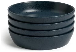 Habitat Addison 4 Piece Stoneware Pasta Bowls - Blue