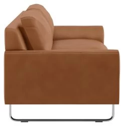 Habitat Lyle Leather 2 Seater Sofa - Tan -Habitat 9325171 R Z004A