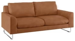 Habitat Lyle Leather 2 Seater Sofa - Tan -Habitat 9325171 R Z008A