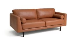 Habitat Jackson Leather 3 Seater Sofa - Tan -Habitat 9335147 R Z002A
