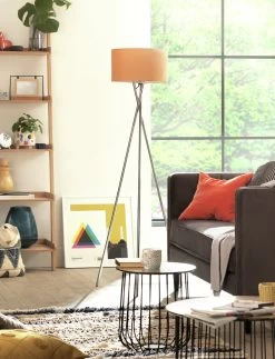 Habitat Tripod Floor Lamp - Mustard And Chrome 15 Habitat Tripod Floor Lamp - Mustard And Chrome -Habitat 9336335 R Z002C