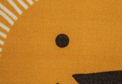 Habitat Kids Lion Face Circle Rug - Yellow - 100x100cm -Habitat 9338065 R B001