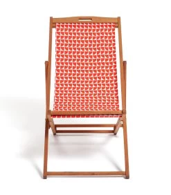 Habitat Folding Wooden Garden Deck Chair - White -Habitat 9338443 R Z002A