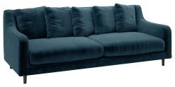 Habitat Swift Velvet 3 Seater Sofa - Blue -Habitat 9342769 R Z006A