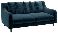 Habitat Swift Velvet 3 Seater Sofa - Blue -Habitat 9342769 R Z008A