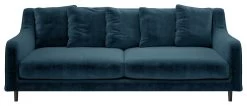 Habitat Swift Velvet 3 Seater Sofa - Blue -Habitat 9342769 R Z009A
