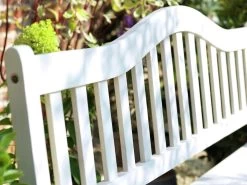 Habitat Henrietta 3 Seater Wooden Bench With Storage - White -Habitat 9344080 R Z005C