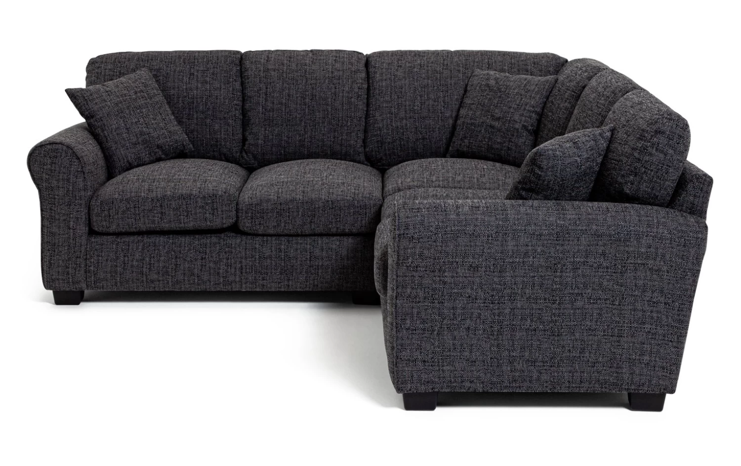 Habitat Lisbon Fabric Corner Sofa - Charcoal 10 Habitat Lisbon Fabric Corner Sofa - Charcoal - Image 8