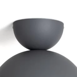 Habitat Metal Diablo Flush To Ceiling Light - Grey -Habitat 9348213 R Z003A