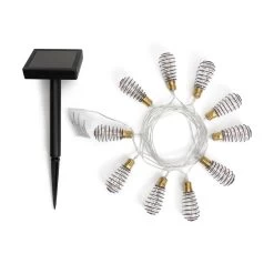 Habitat 10 Warm White Wire Wrap Bulb Solar String Lights -Habitat 9359075 R Z003A